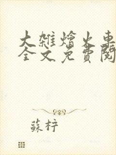 大杂烩火车小说全文免费阅读封面