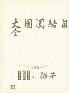大团圆结目录大全