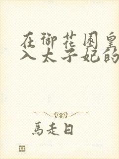 在御花园皇上进入太子妃的小说