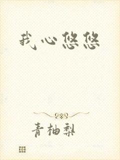 我心悠悠封面