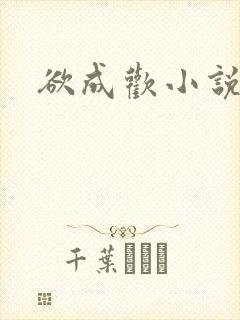 欲成欢小说封面