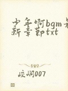 少年啊bgm最新章节txt封面