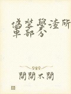 伪装学渣所有开车部分