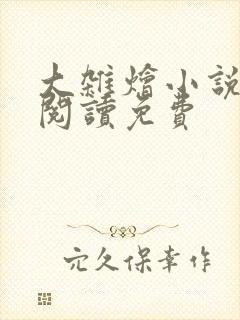 大杂烩小说全集阅读免费封面