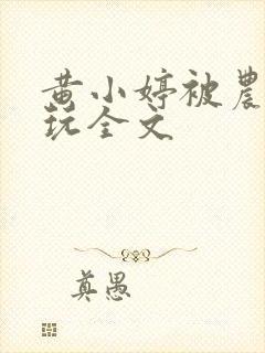 黄小婷被农民工玩全文封面