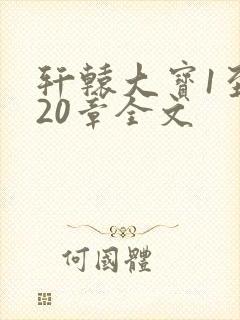 轩辕大宝1至720章全文封面