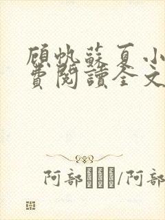 顾帆苏夏小说免费阅读全文
