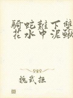 骑蛇难下双金银花水中泥鳅双男主