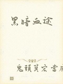 黑暗血途封面