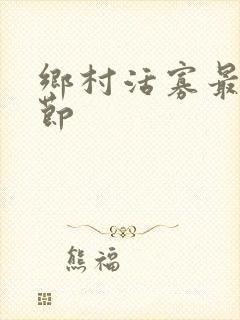 乡村活寡最新章节