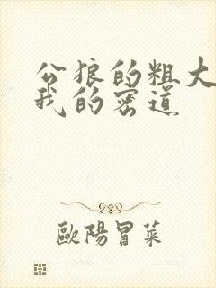 公狼的粗大挺进我的密道
