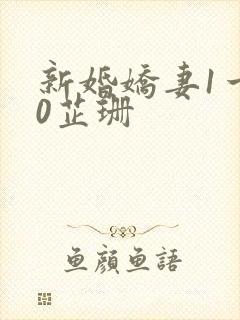 新婚娇妻1一40芷珊