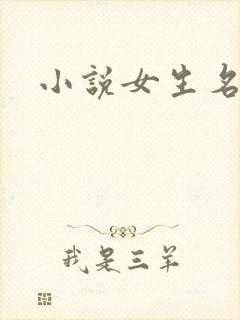 小说女生名字