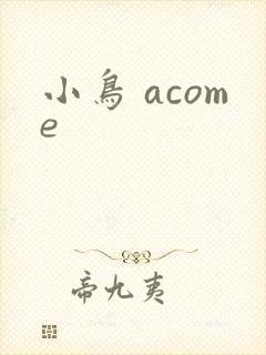 小鸟 acome