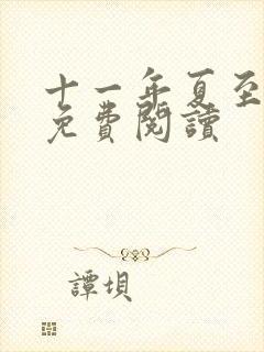 十一年夏至小说免费阅读封面