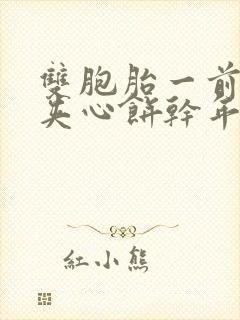双胞胎一前一后夹心饼干年下