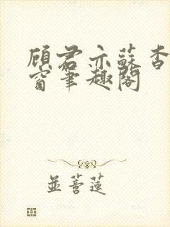 顾君亦苏杳无弹窗笔趣阁封面