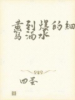 黄到爆的细节描写滴水封面