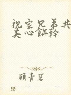 祝家兄弟共享后夹心饼干