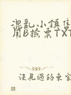 混乱小镇售票员用B检票TXT封面