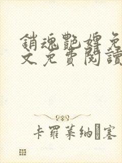 销魂艳婢免费全文免费阅读封面