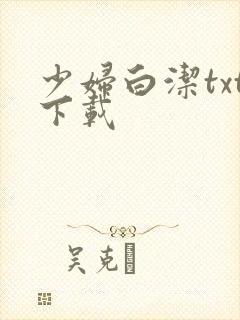 少妇白洁txt下载