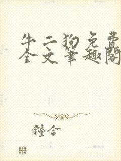 牛二狗免费阅读全文笔趣阁封面