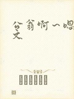 公翁啊～嗯啊h文