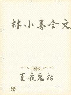 林小喜全文阅读封面