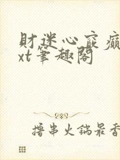 财迷心窍癫婆txt笔趣阁封面