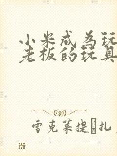 小米成为玩具店老板的玩具