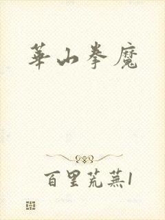 华山拳魔