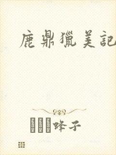鹿鼎猎美记封面