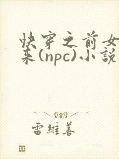 快穿之前女友归来(npc)小说免费阅读