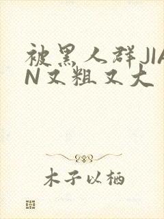 被黑人群JIAN又粗又大