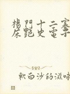 杨门十二寡妇肉床艳史电子书