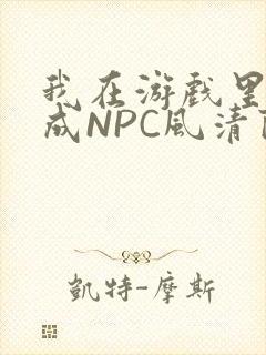 我在游戏里被当成NPC风清陨