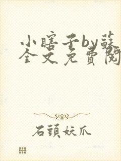 小瞎子by苏软全文免费阅读