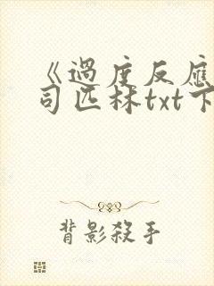 《过度反应》阿司匹林txt下载封面