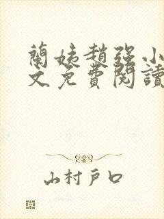 兰姨赵强小说全文免费阅读