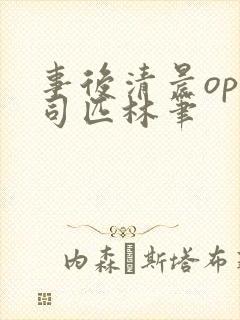 事后清晨op阿司匹林笔封面