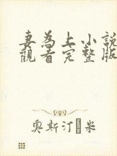 妻为上小说免费观看完整版笔趣阁
