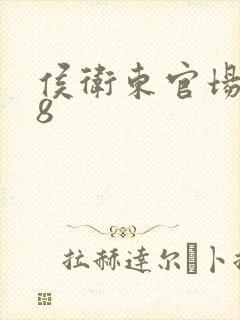 侯卫东官场笔记8封面