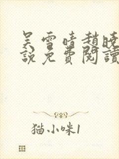 吴雪晴赵晓东小说免费阅读