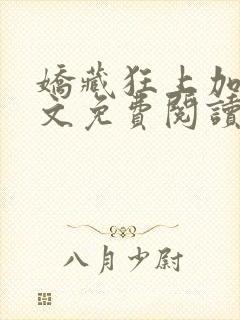 娇藏狂上加狂全文免费阅读笔趣阁