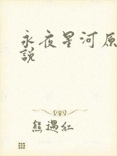 永夜星河原著小说封面
