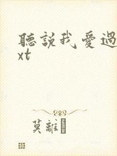 听说我爱过你txt