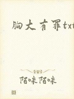 胸大有罪txt封面