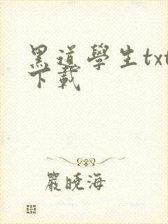 黑道学生txt下载
