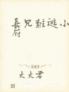 长兄难逃小说萧府封面